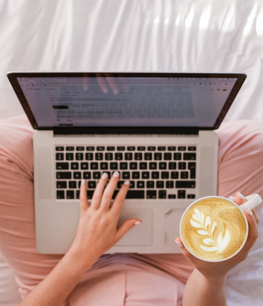 woman on laptop for counseling