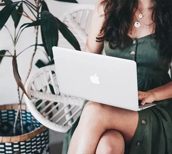 woman on laptop